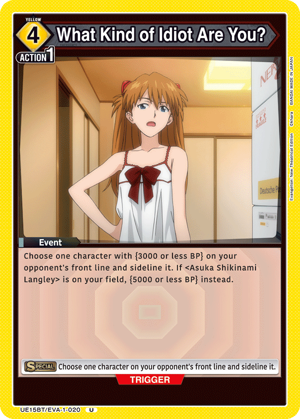 Two Powerful Cards Cut from Evangelion UNION ARENA English Version